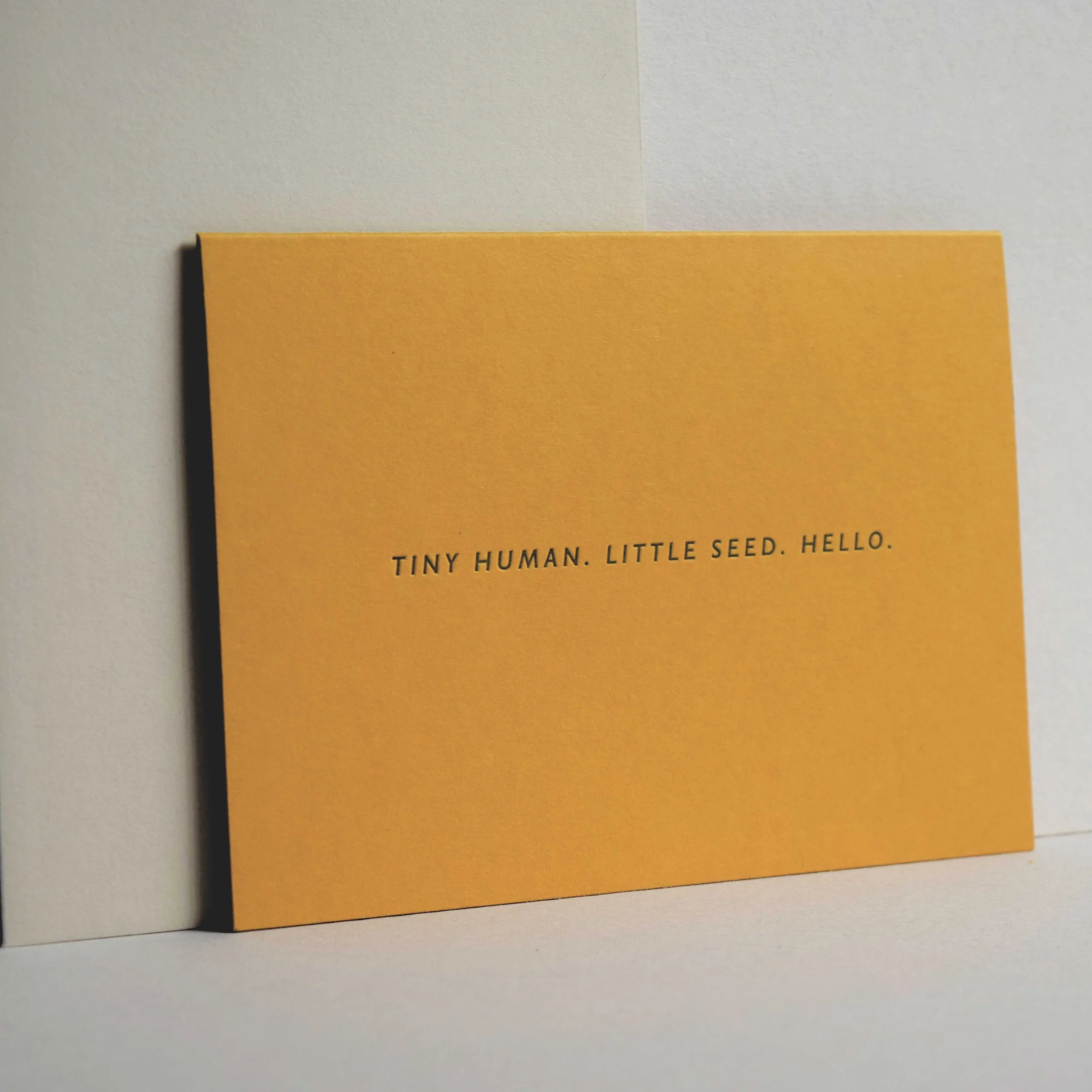 Tiny Human Letterpress Card
