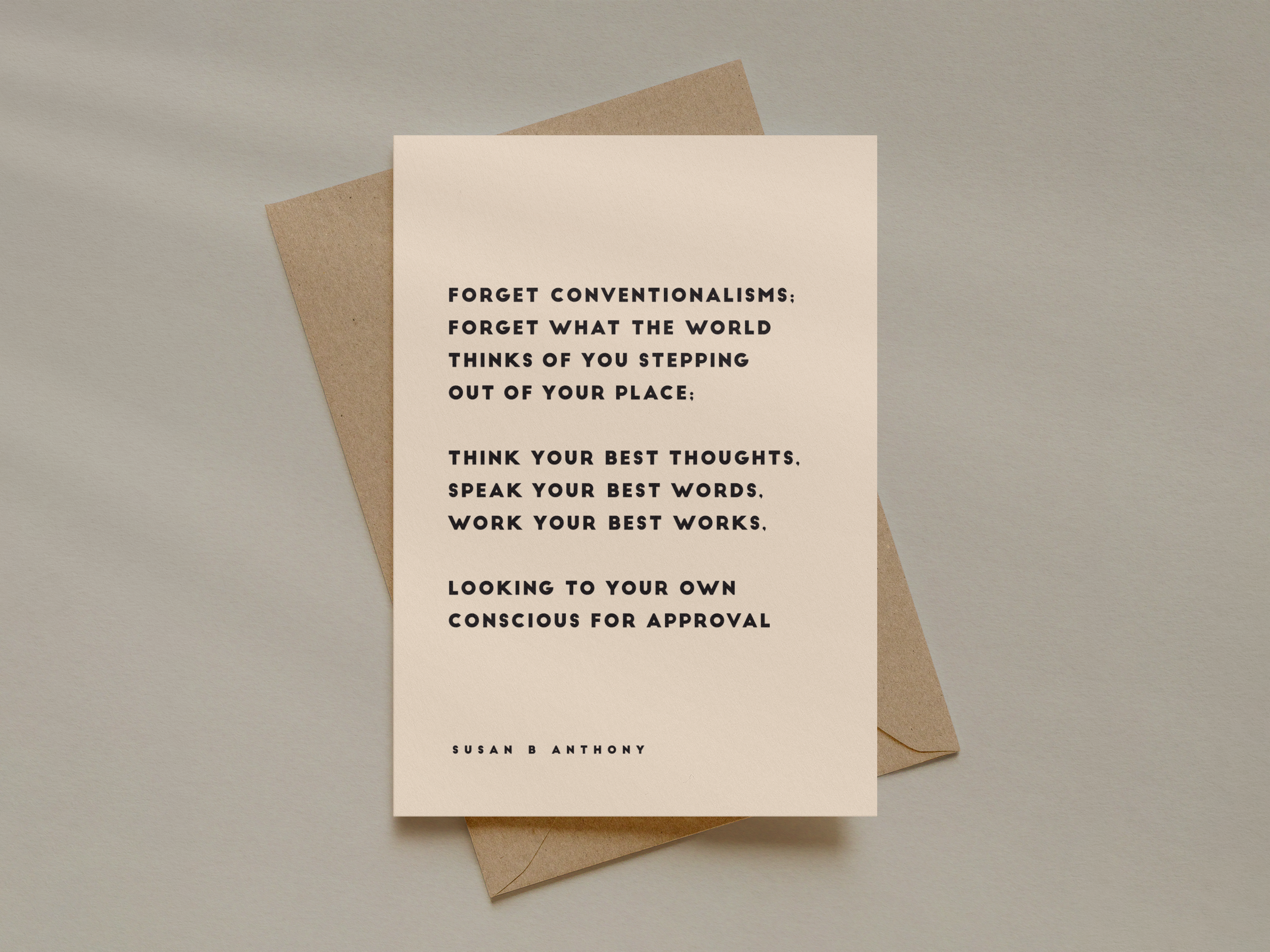 Susan B. Anthony Card