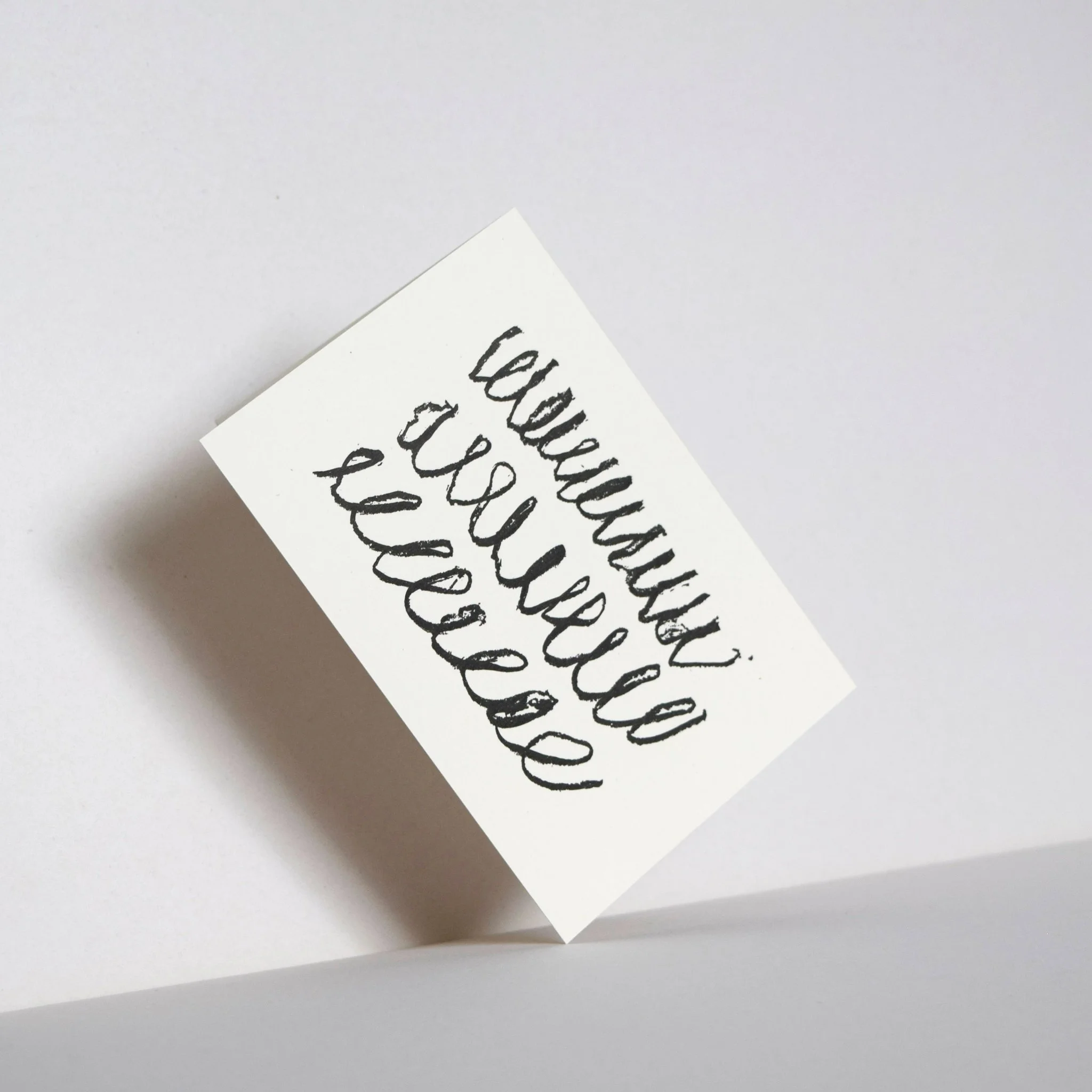 Venti Letterpress Card