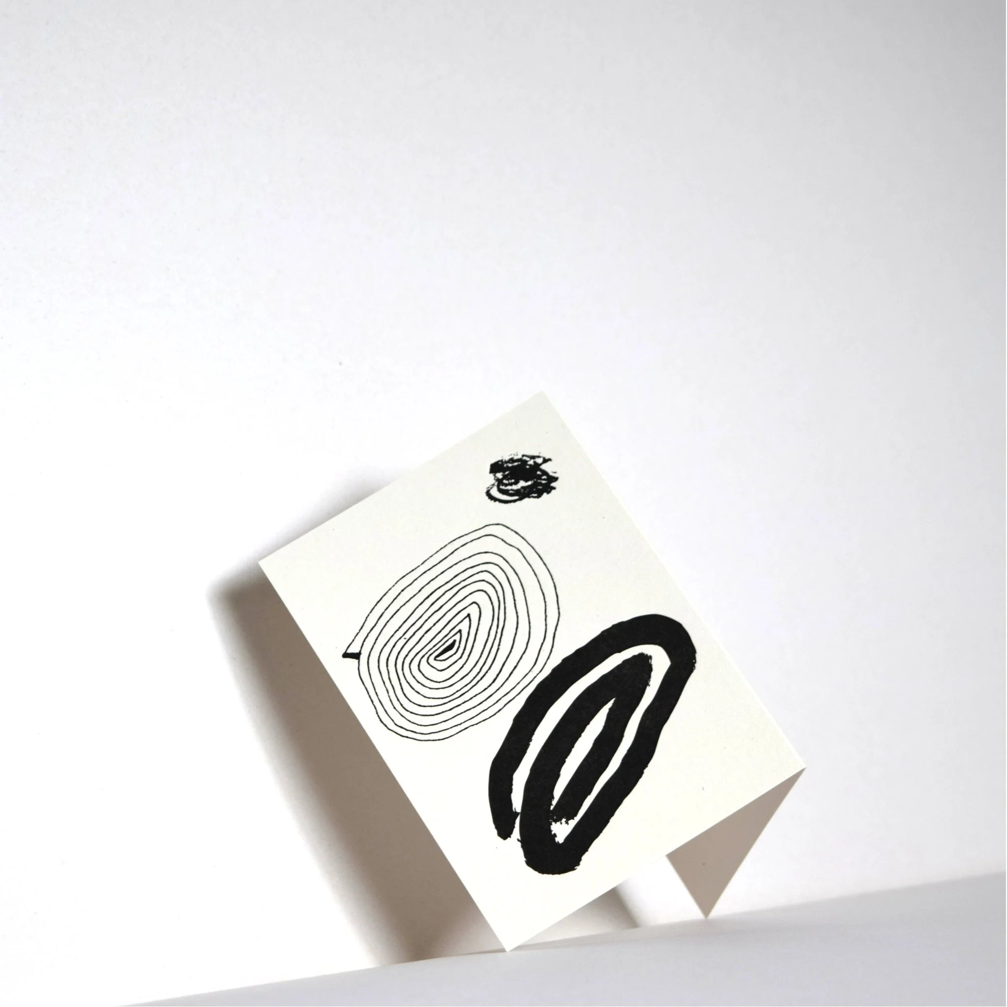 Spiral + Smudge Letterpress Card