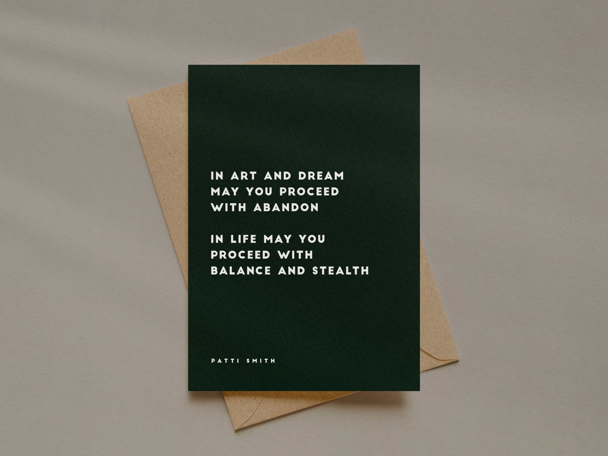 Patti Smith Card