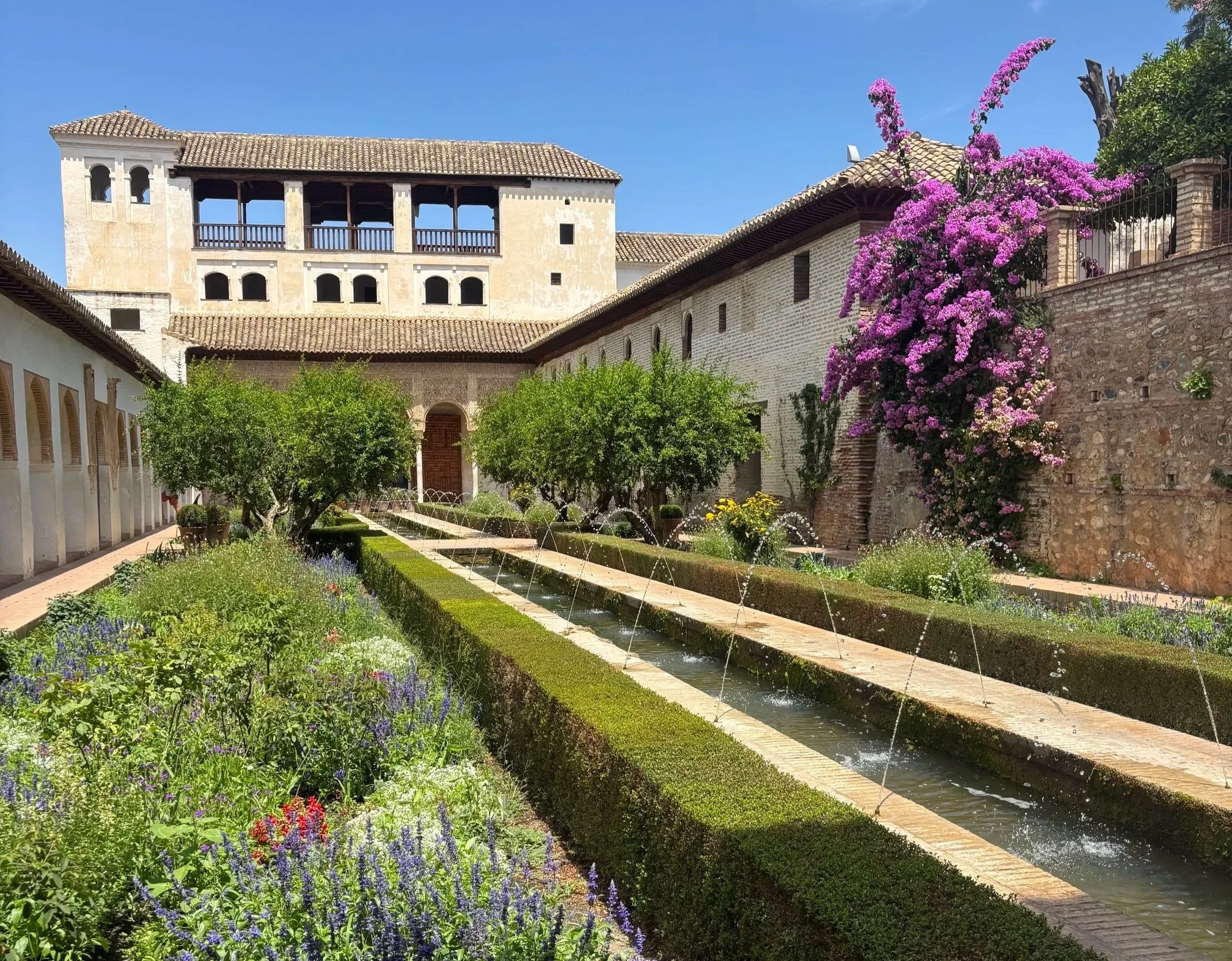 Dancing through the Generalife Gardens of Alhambra