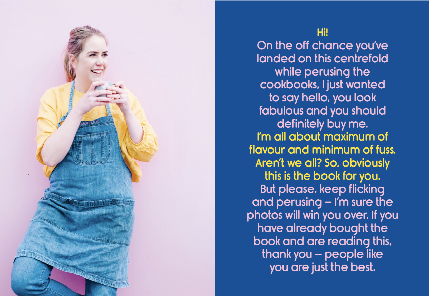 Sam Parish Cook Me Centrefold genius marketing ploy to buy book