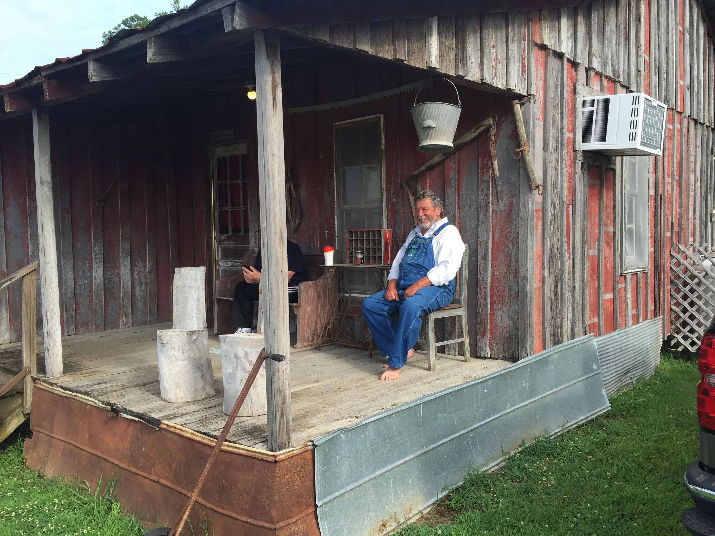 Sittin on the porch. Shootin the breeze.
