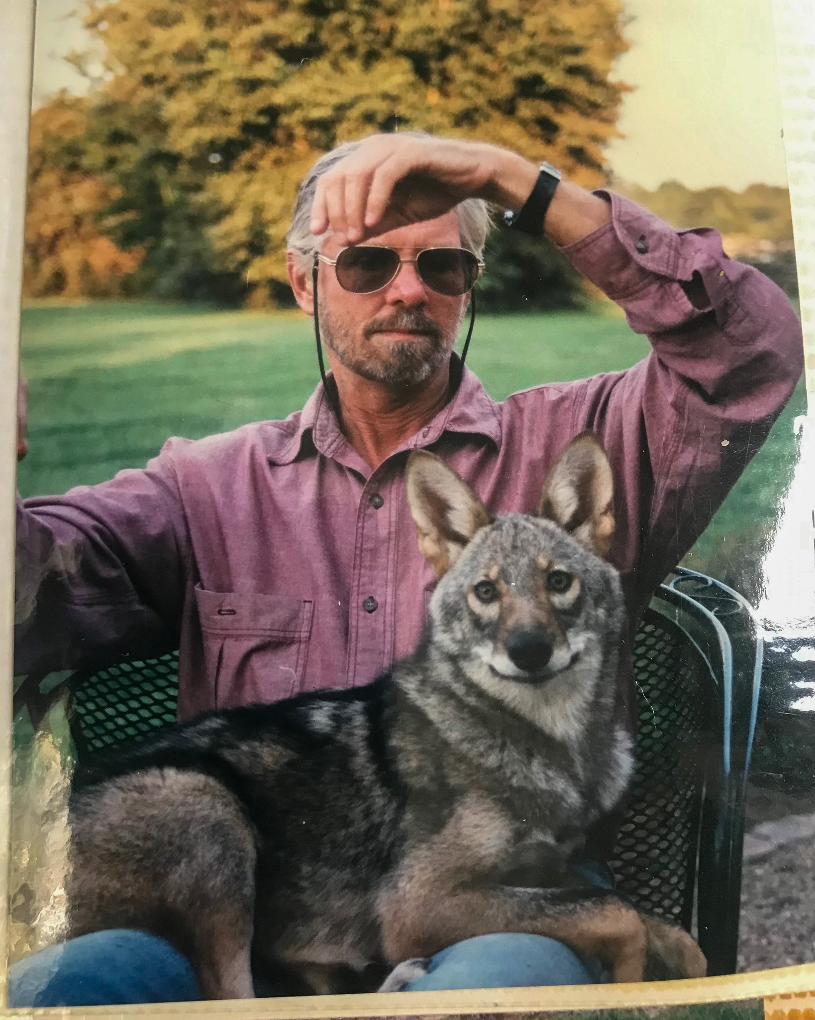 Billy and his pet coyote.