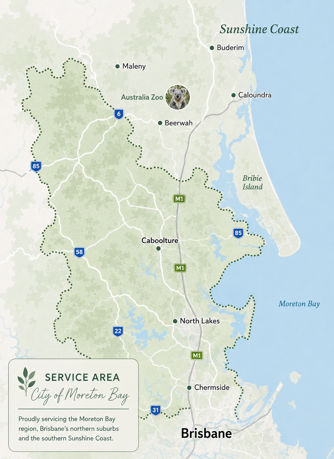 Organised by Allison service area across Moreton Bay, Brisbane’s northern suburbs and the southern Sunshine Coast.