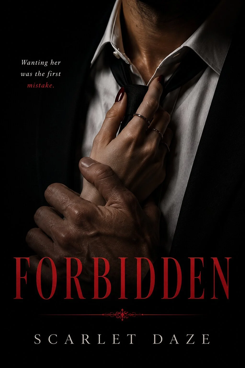 Forbidden by Scarlet Daze, a steamy forbidden age-gap romance and best friend's father love story.