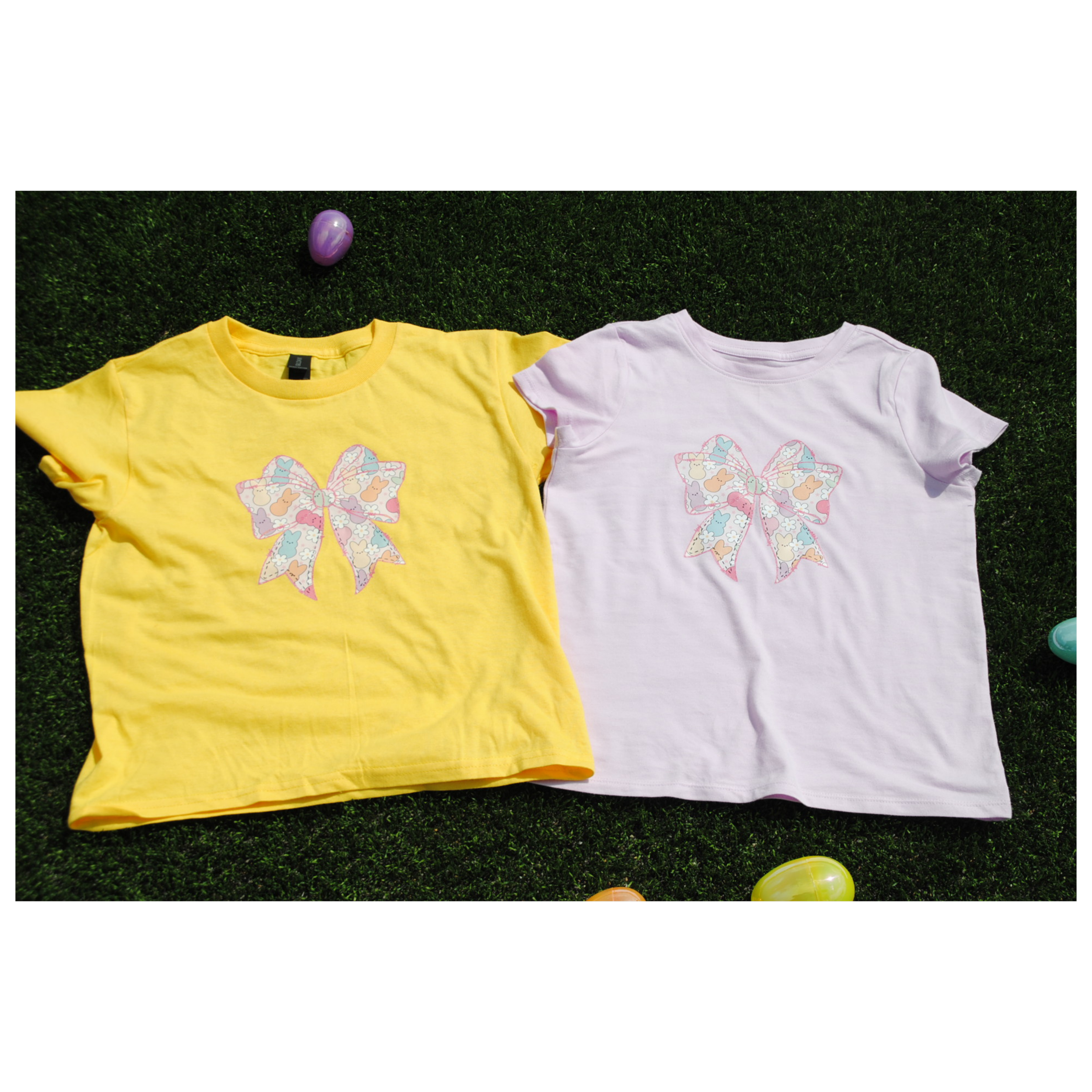 Kids Easter Bow Bunnies Shirt