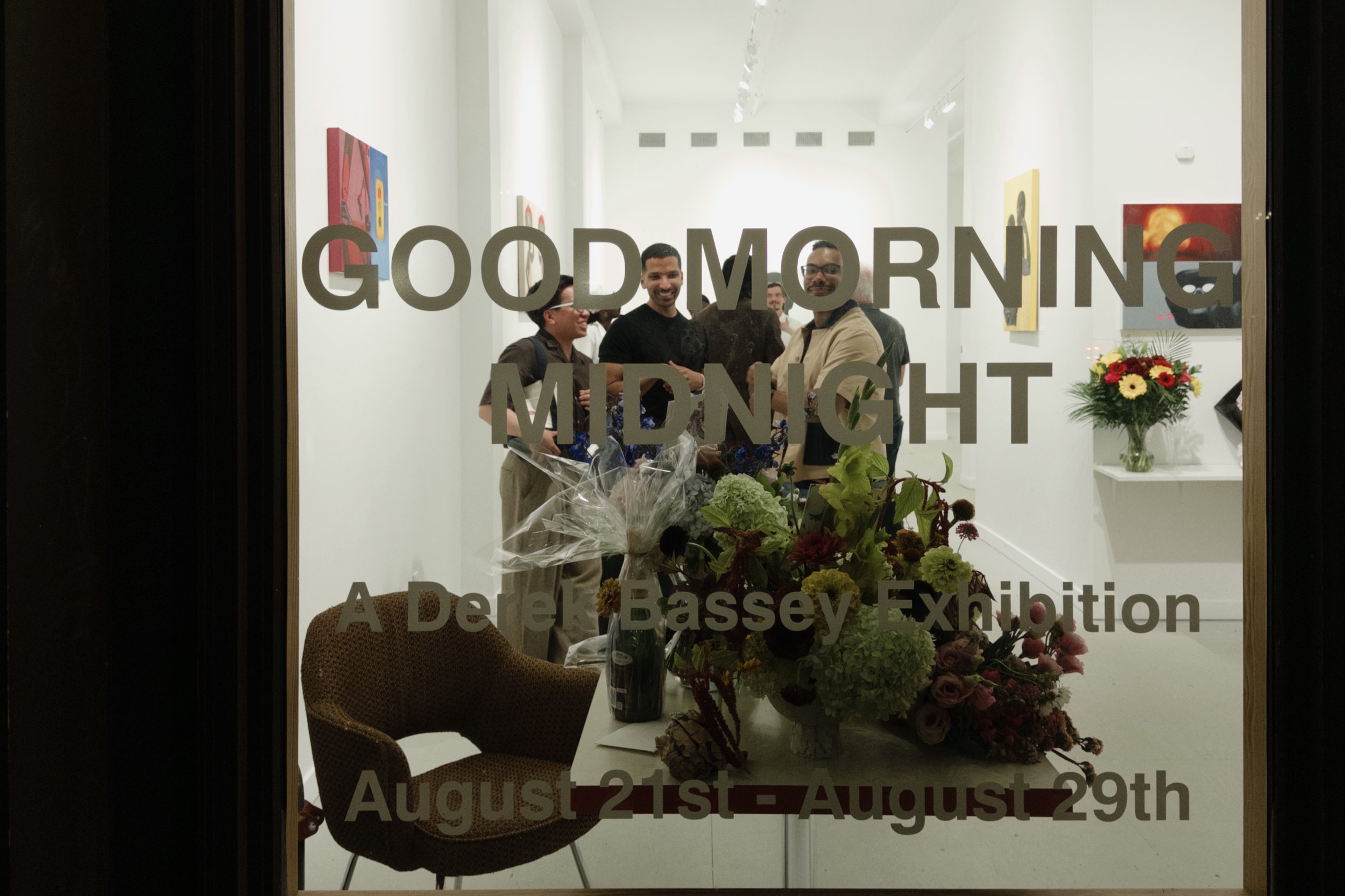Documentation: good morning midnight, a solo exhibition by Derek Bassey.