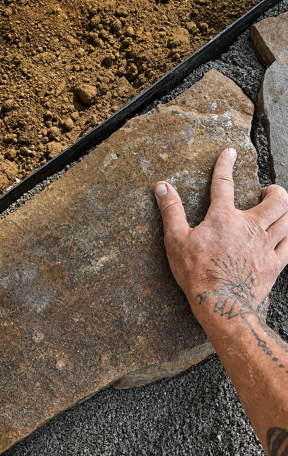 Flagstone jigsaw puzzling