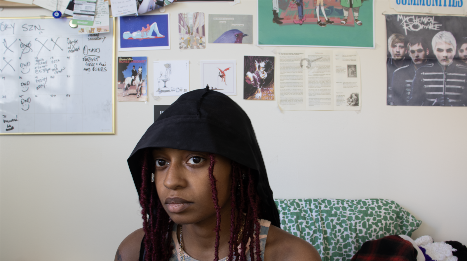 "there are crumbs in the bed" | "self portrait (durag)"