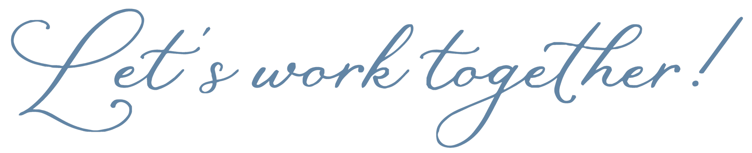 Let's work together!