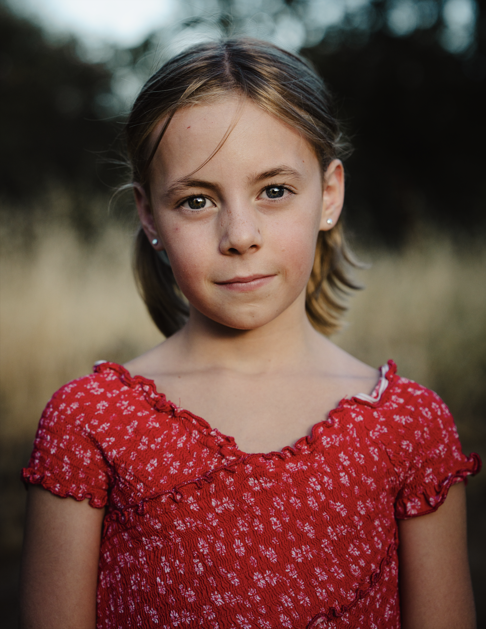 An outdoor candid portrait in California