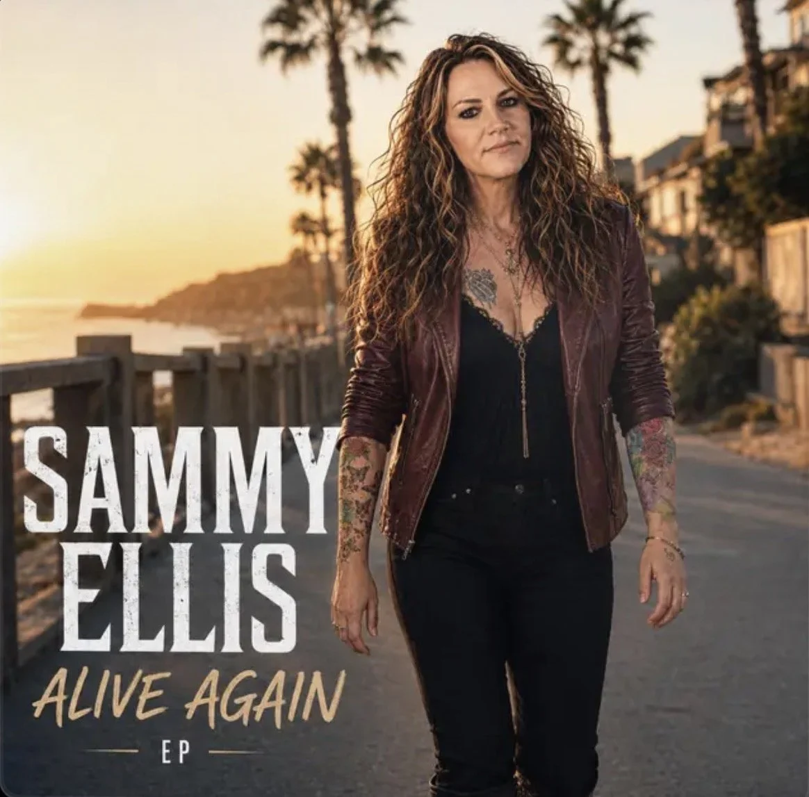Alive Again EP cover artwork by Sammy Ellis