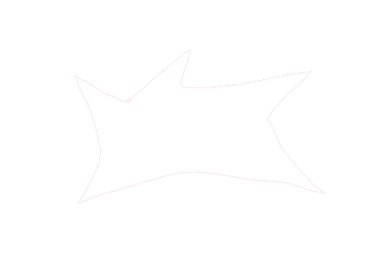 A neon outline of a comic-style speech bubble on a black background.