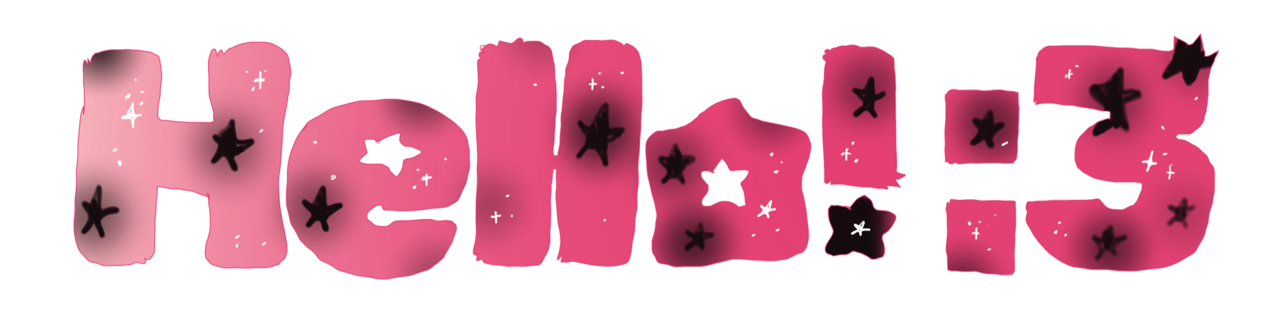 Pink, sparkly text spelling "dreams" with star and spark accents.