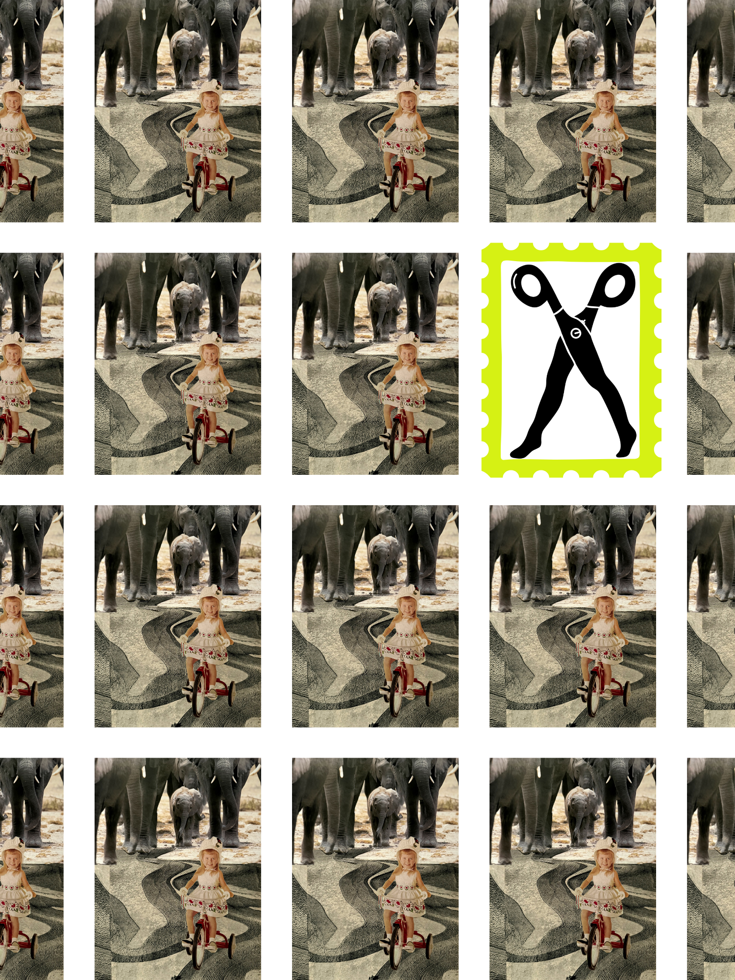 postcard 10pk ; follow the leader