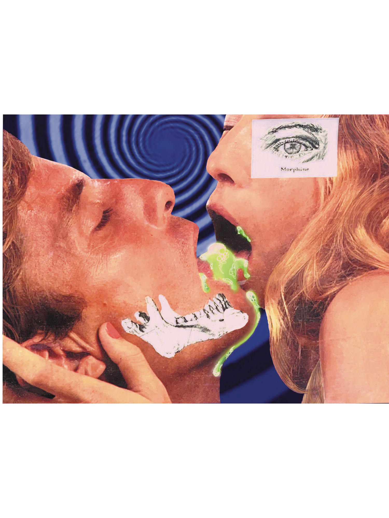 slime time ; collage art print