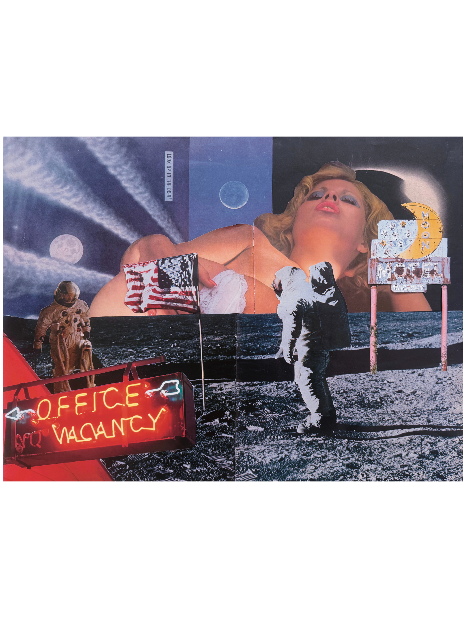 moon motel ; collage art print