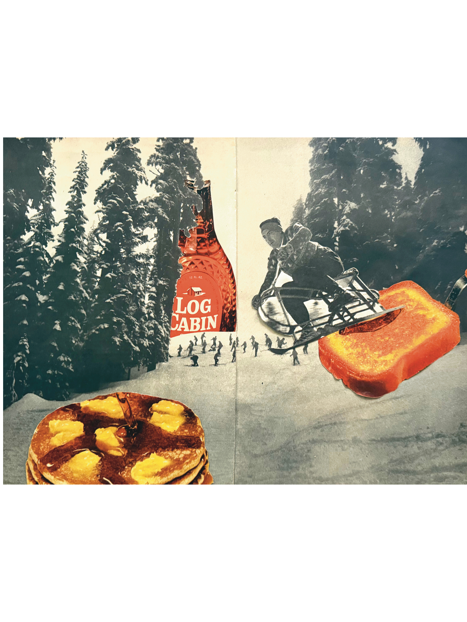 syrup slopes ; collage art print