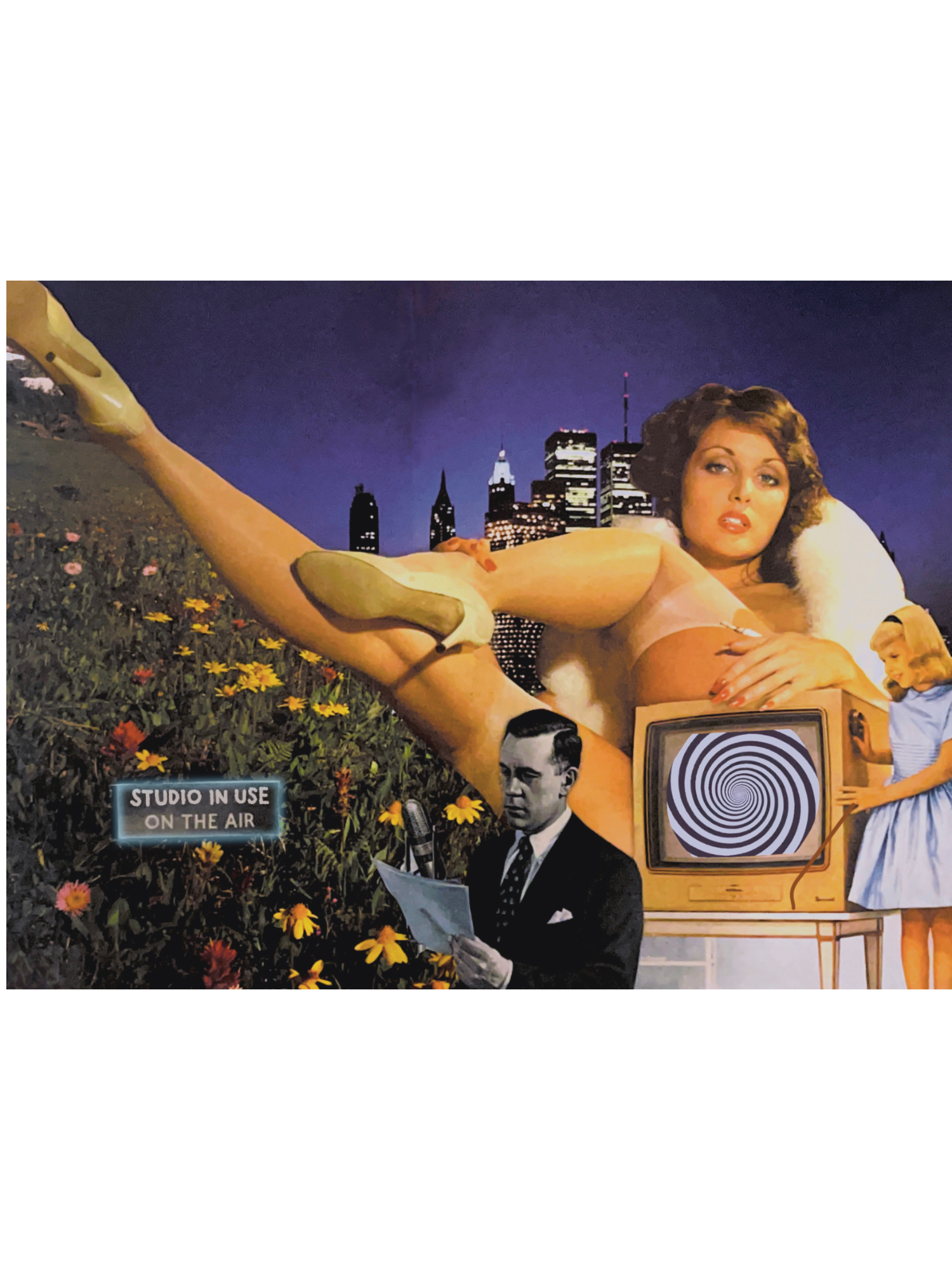 on air ; collage art print