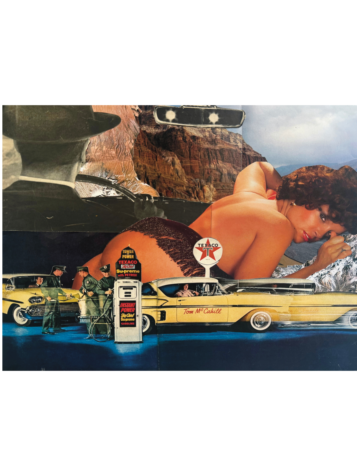pit stop ; collage art print