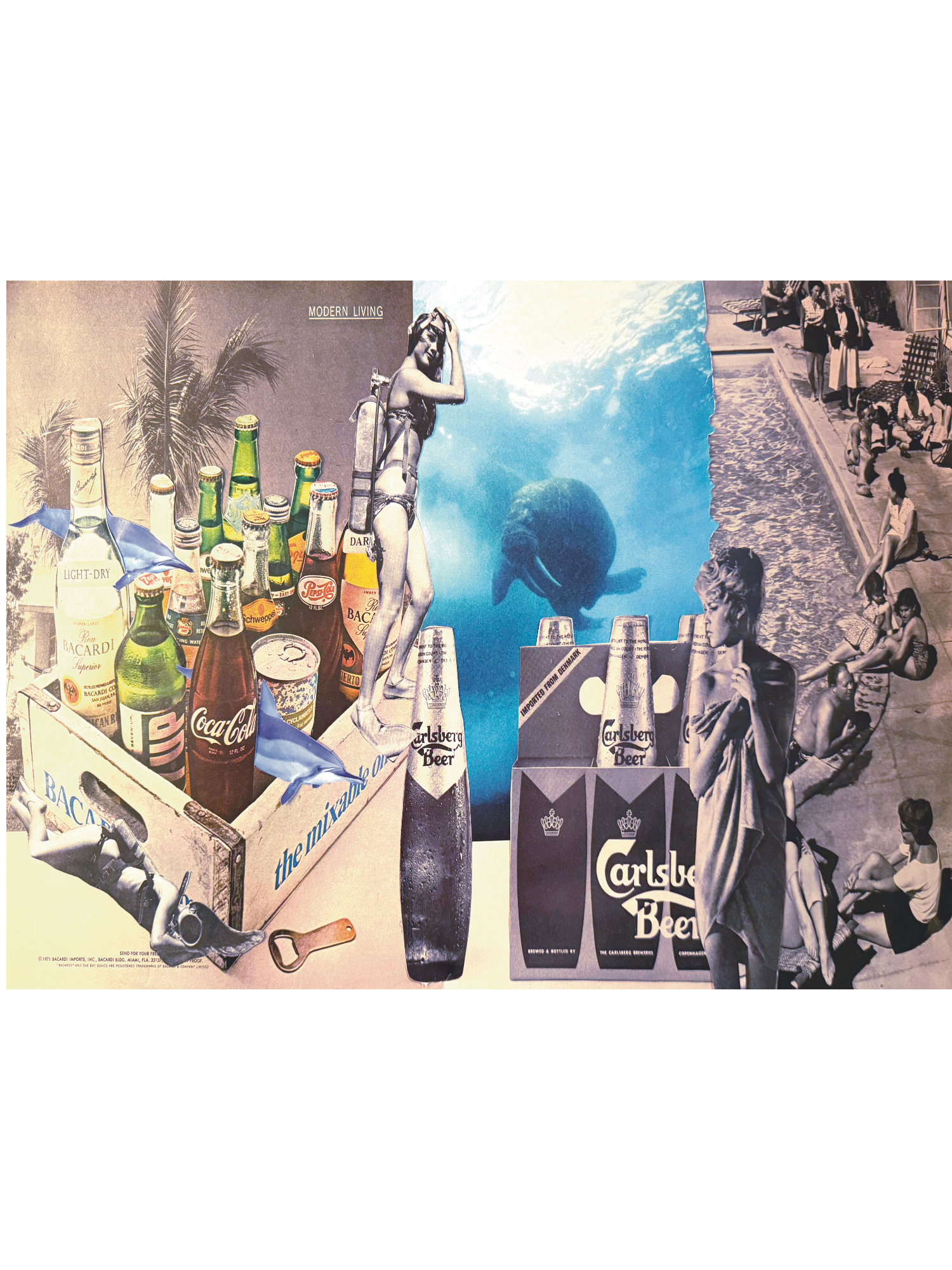 adult swim ; collage art print