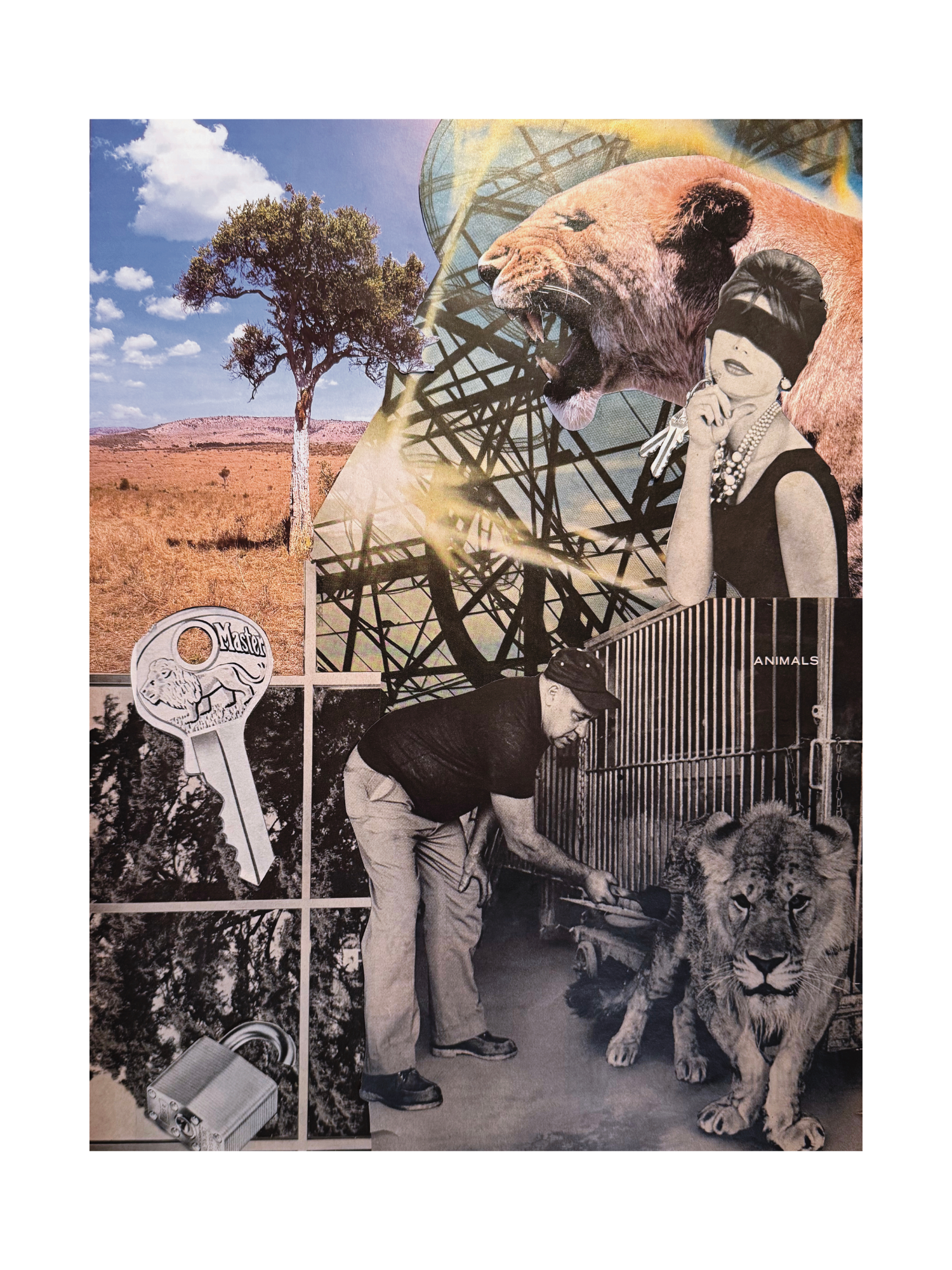 locksmith ; collage art print