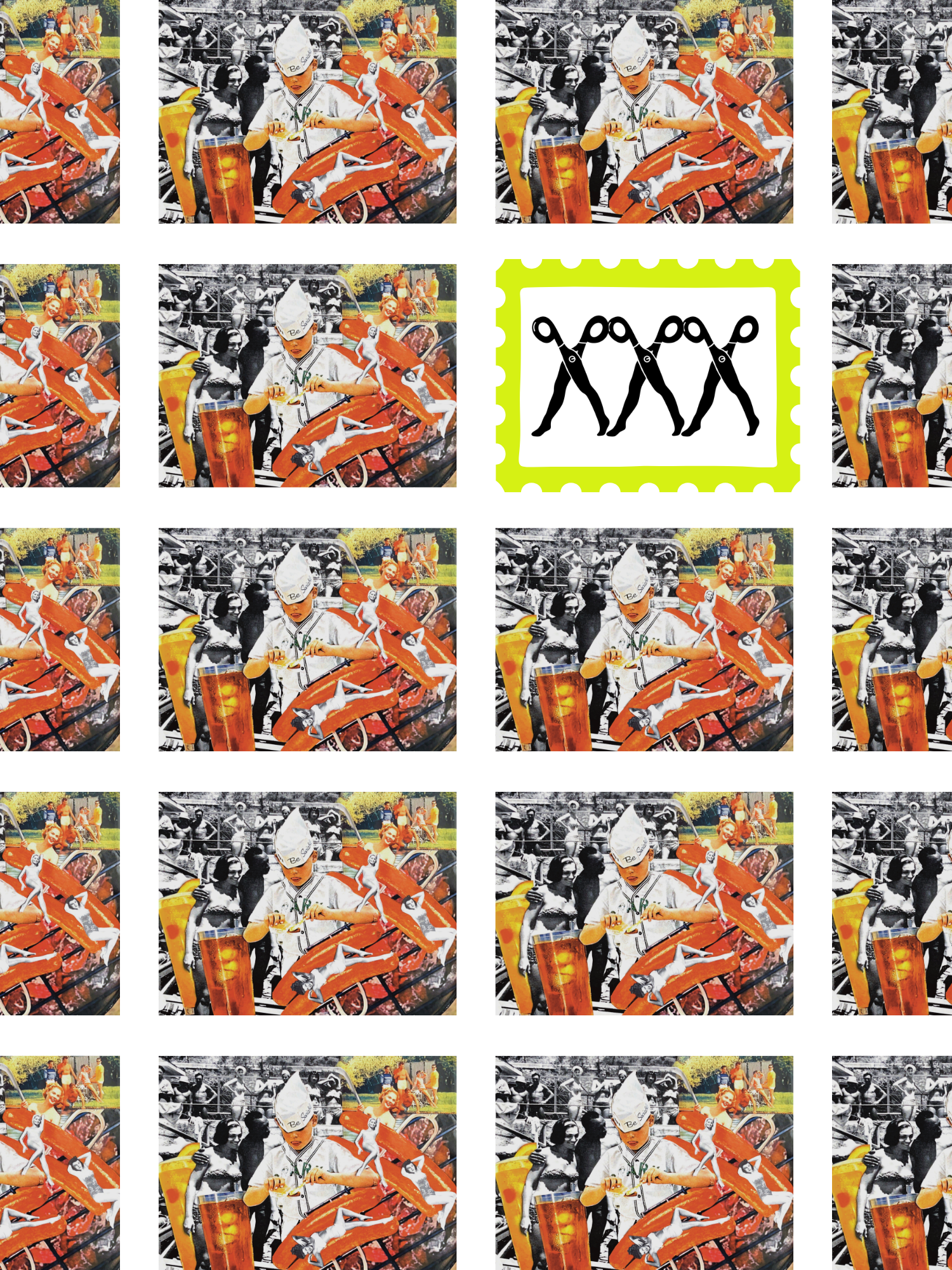 postcard 10pk ; dog days