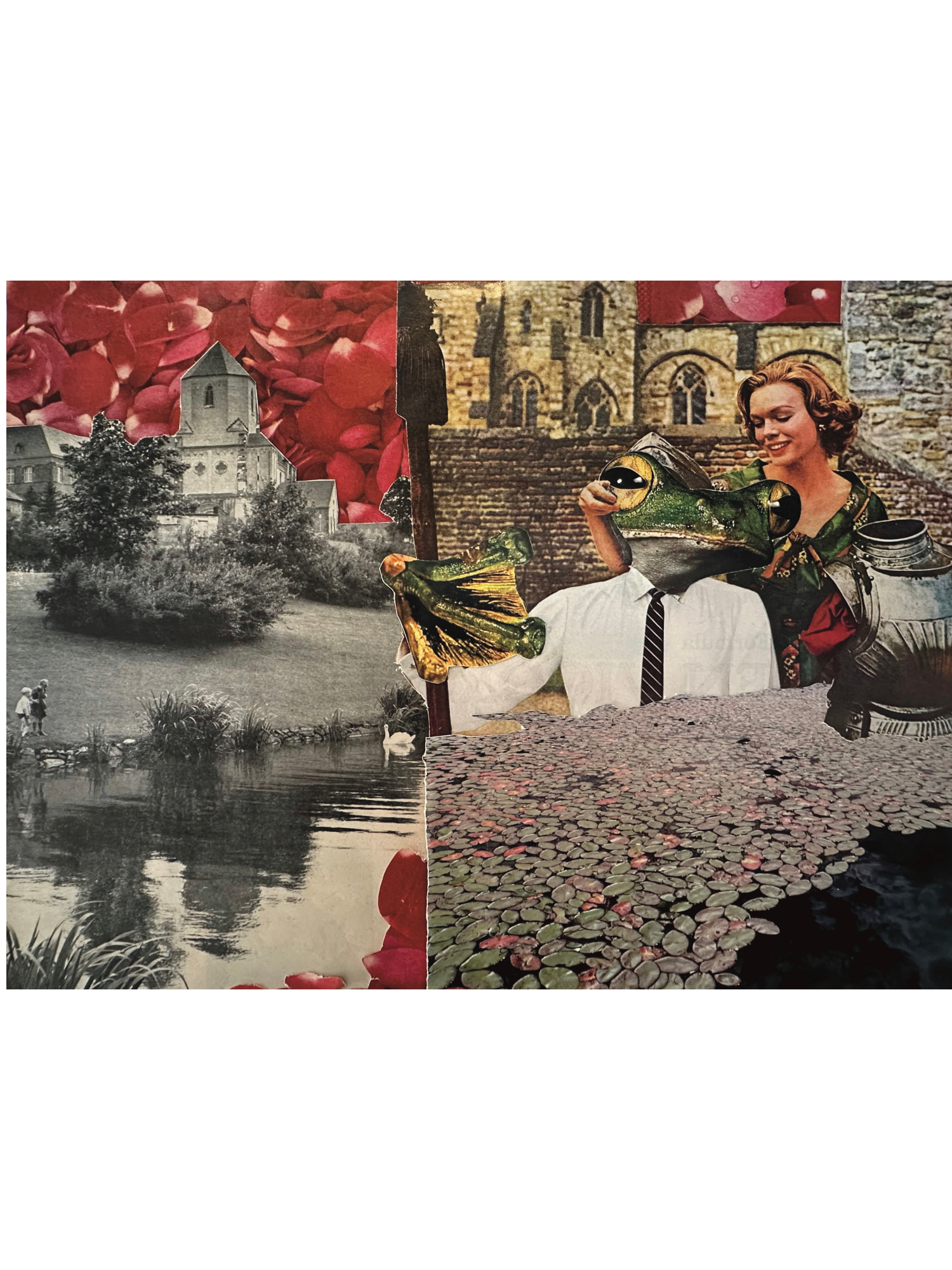 prince charming ; collage art print