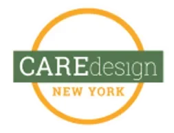 Care Design New York logo with green and orange text inside a circular design