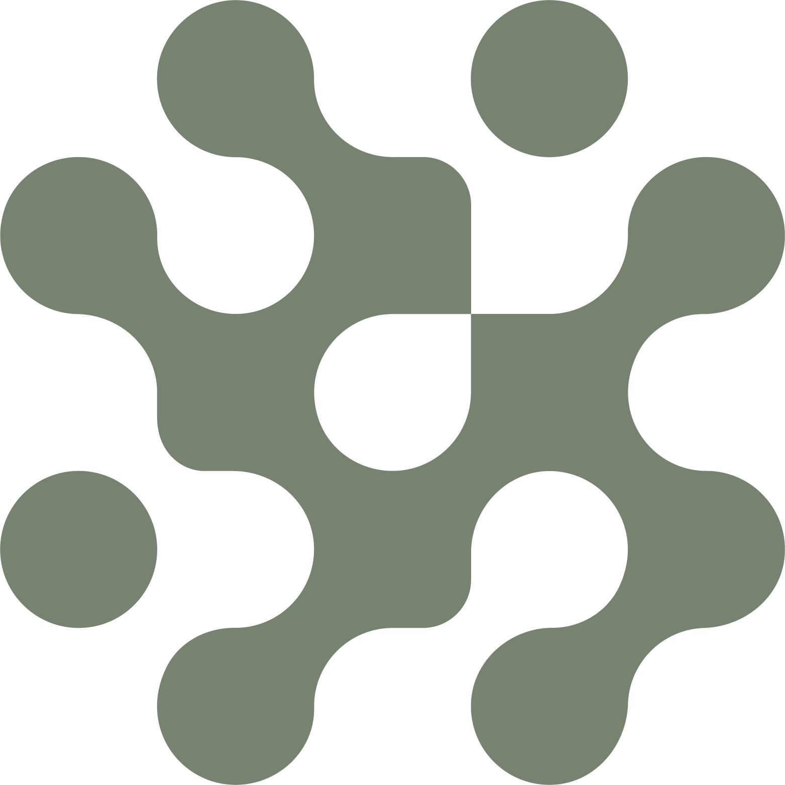 Dropgym's brand icon in olive green.