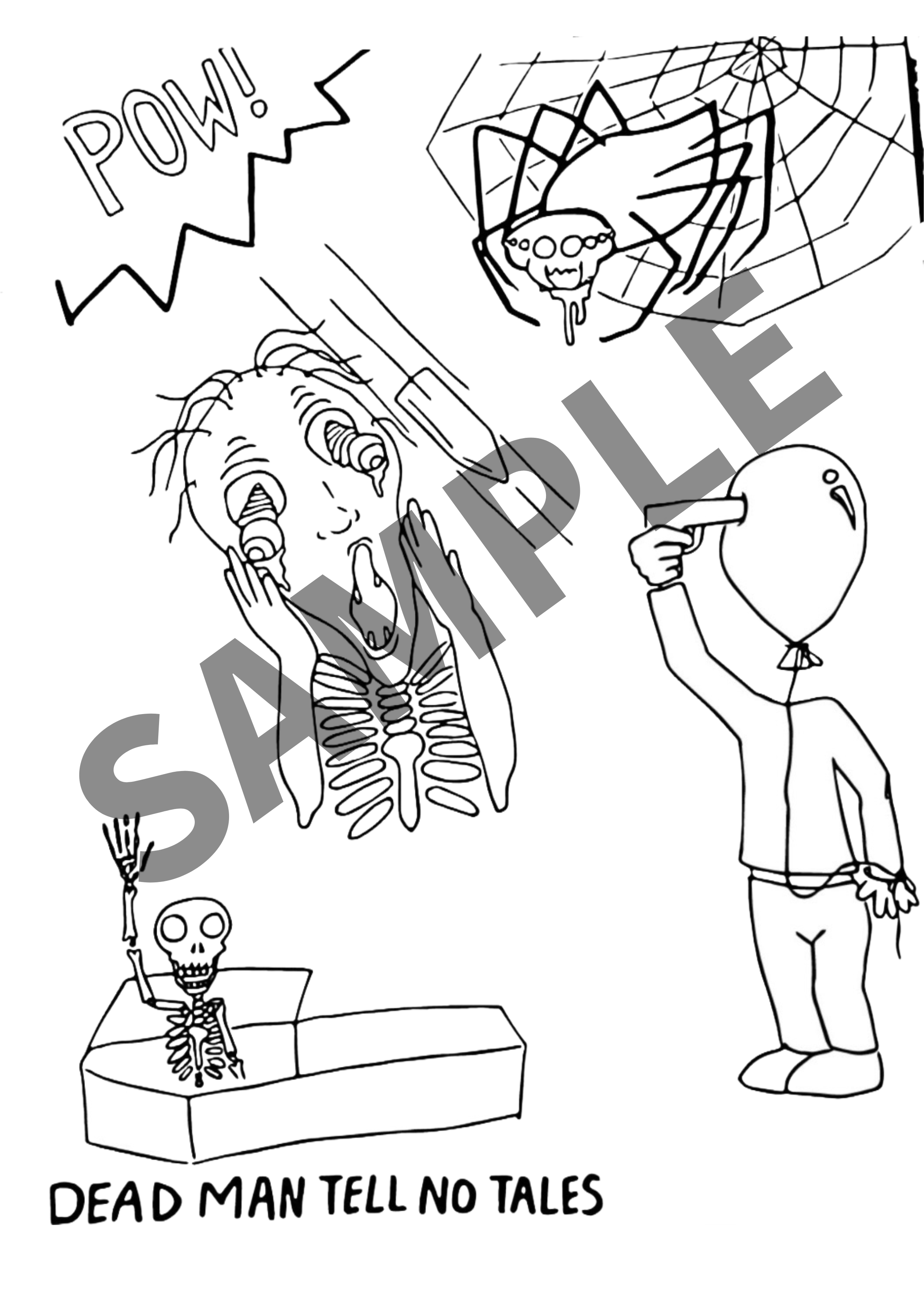 Dead man tells no tales coloring page
