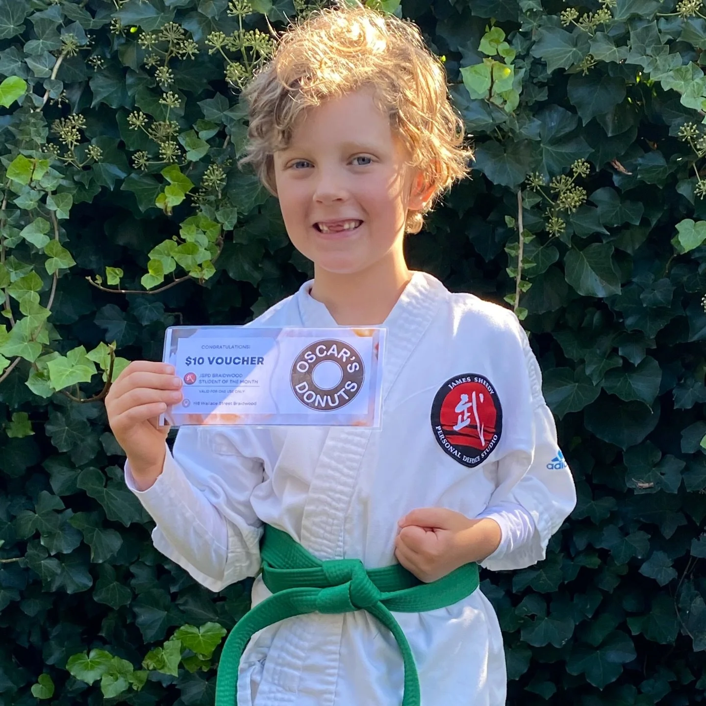 SPECIAL ACHIEVEMENT 
Shanley has been extremely committed to his martial art since commencing his journey in 2024, his progress and  improvement has been a direct reflection of this. Shanley&rsquo;s dedication was recently acknowledged in class with 
