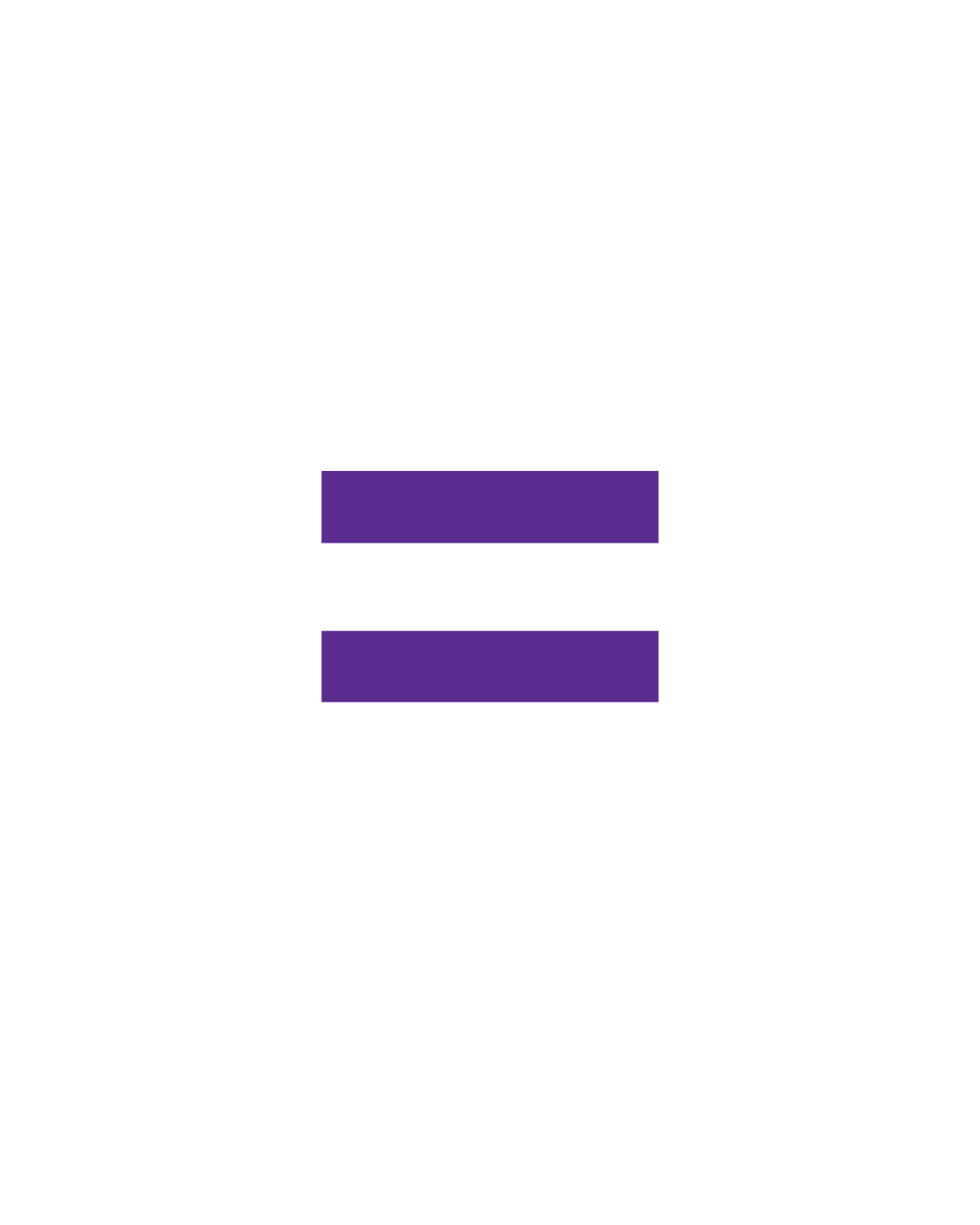 Black paper or fabric with the words "International Women's Day" written in purple, featuring two purple horizontal bars, likely representing equality or celebration.