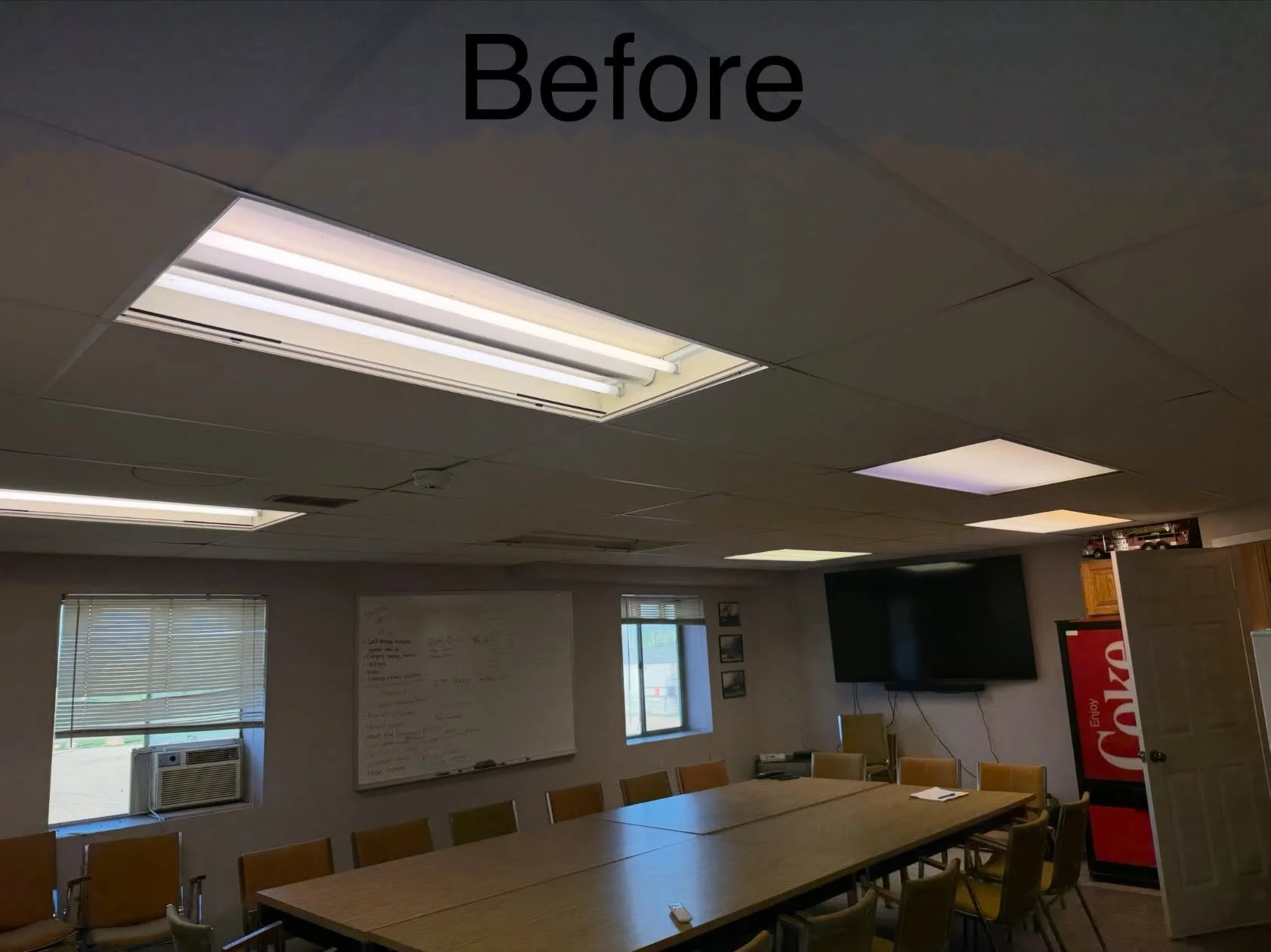 Still have old flourescent lighting and looking to upgrade to LEDs, give Maskwa Electric a call and we can get that done for you!