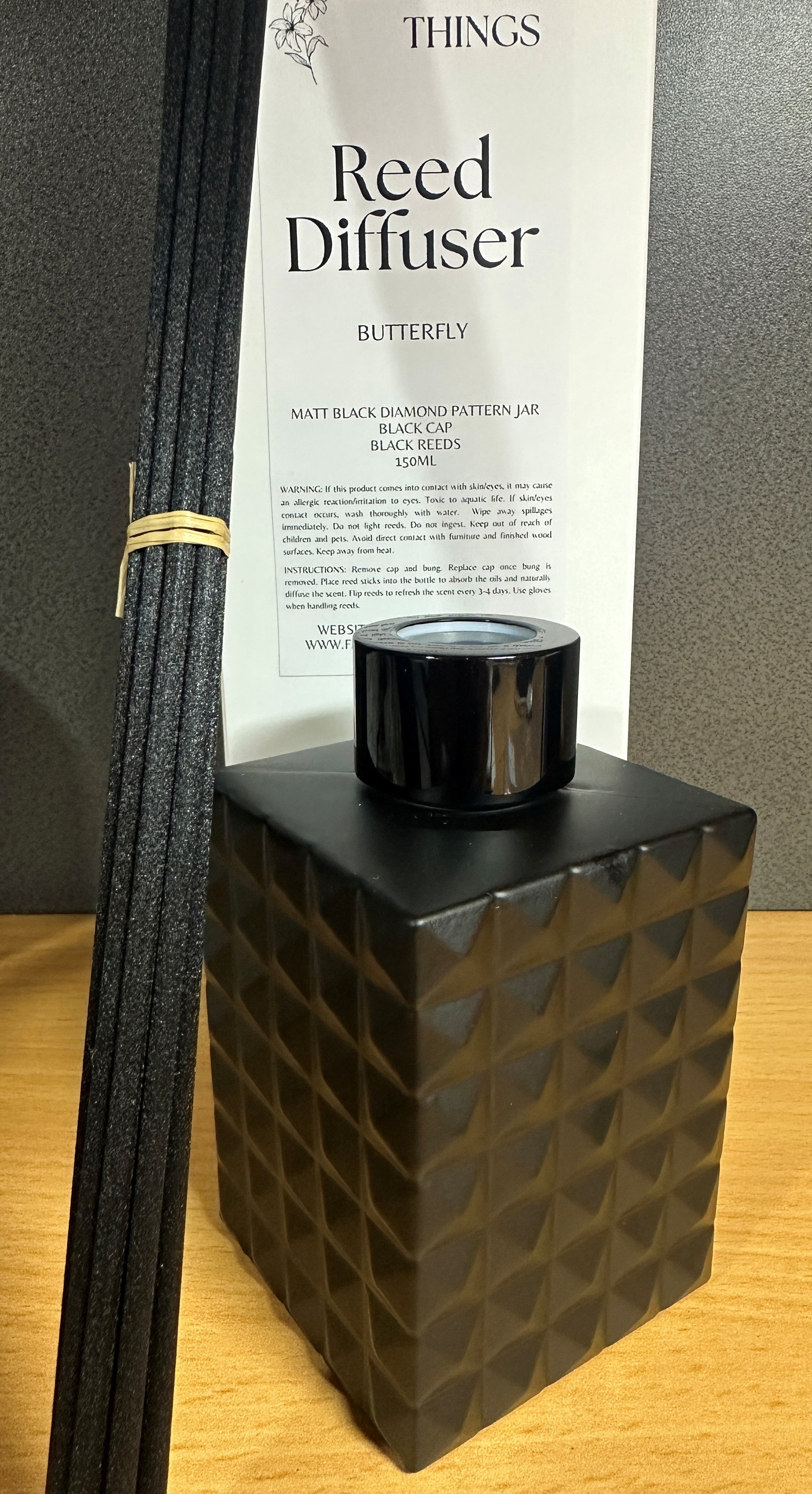 Matt Black Reed Diffuser