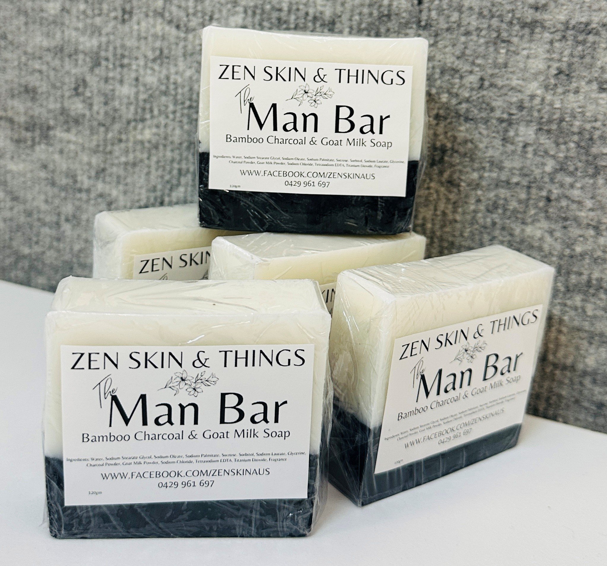 The Man Bar - Charcoal and Goat Milk Soap
