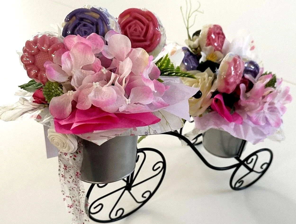 Soap Bouquet - Bike Planter