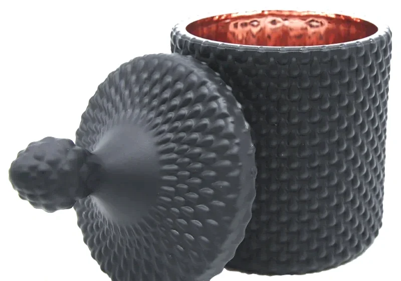 Soy Candle Tear Drop - Black/Rose Gold