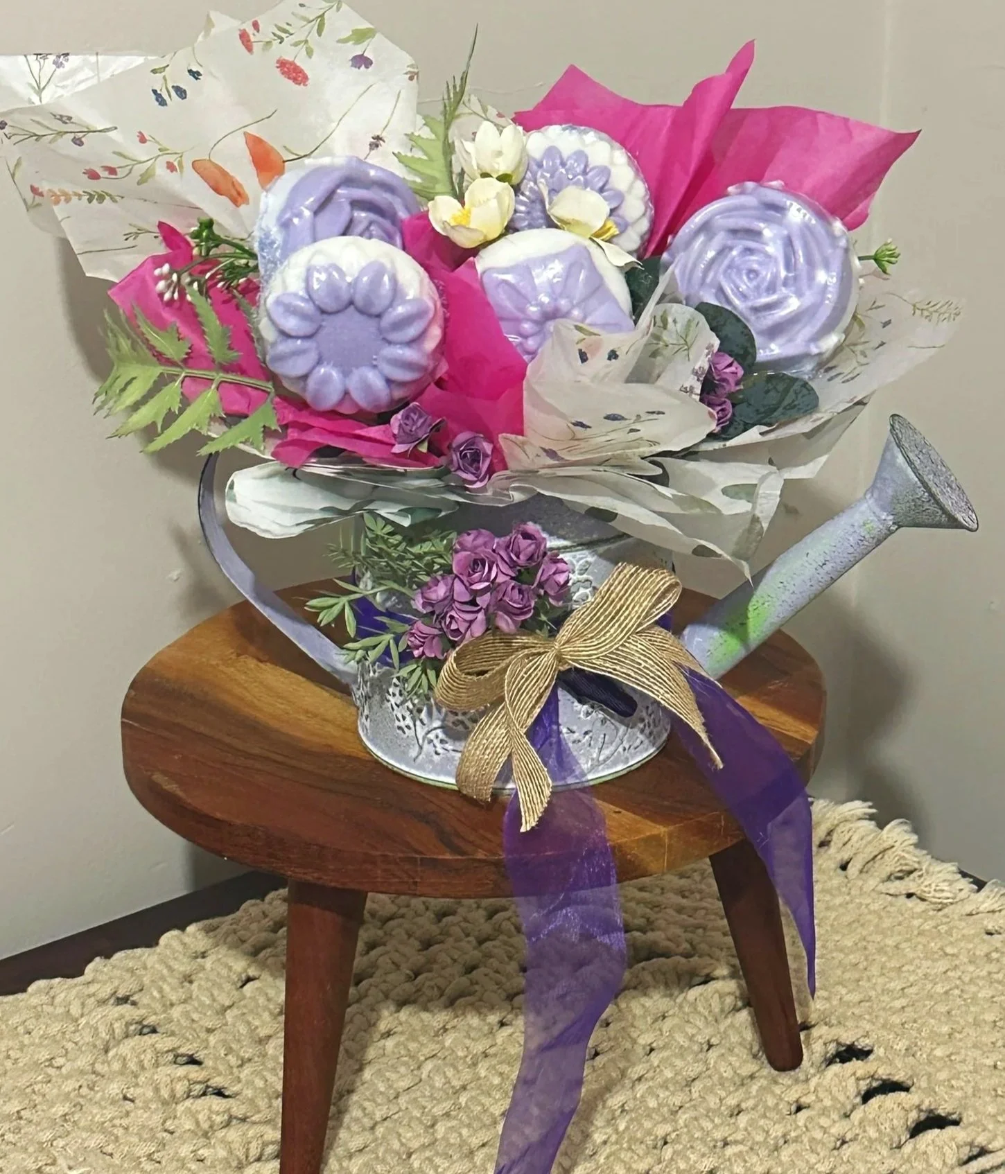 Soap Bouquet - Watering Can