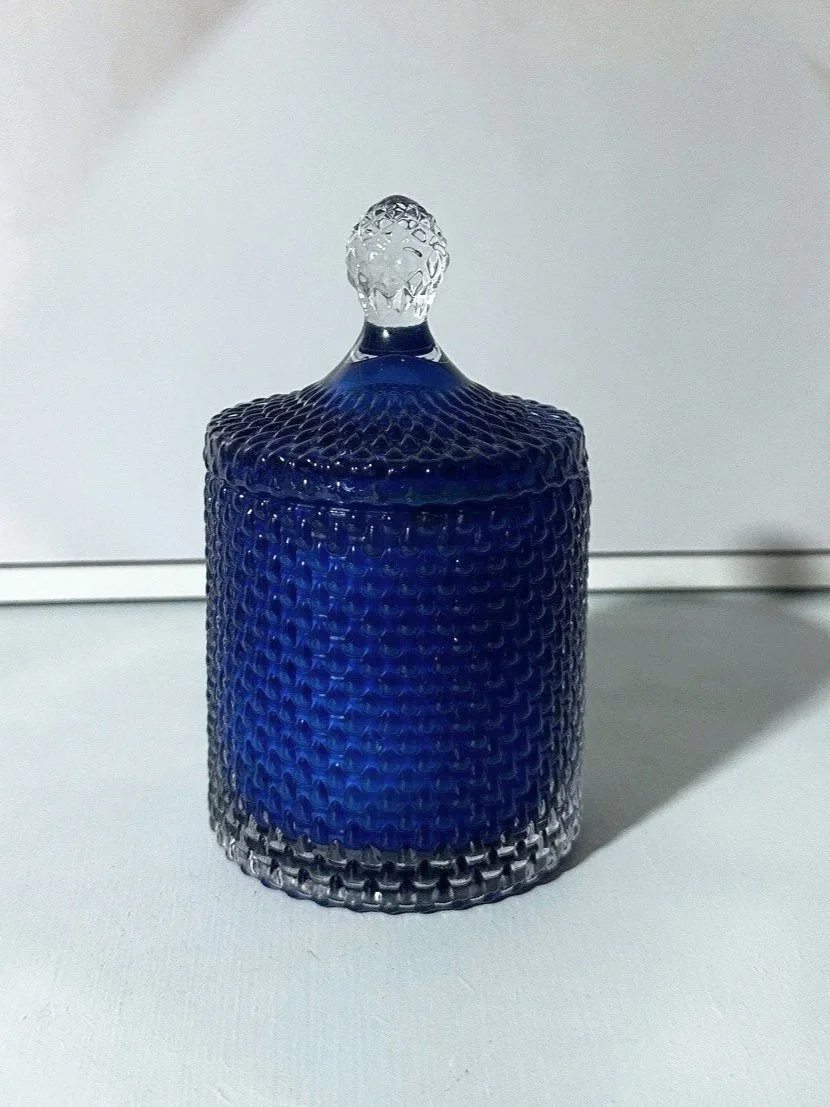 Blue Teardrop Soy Candle