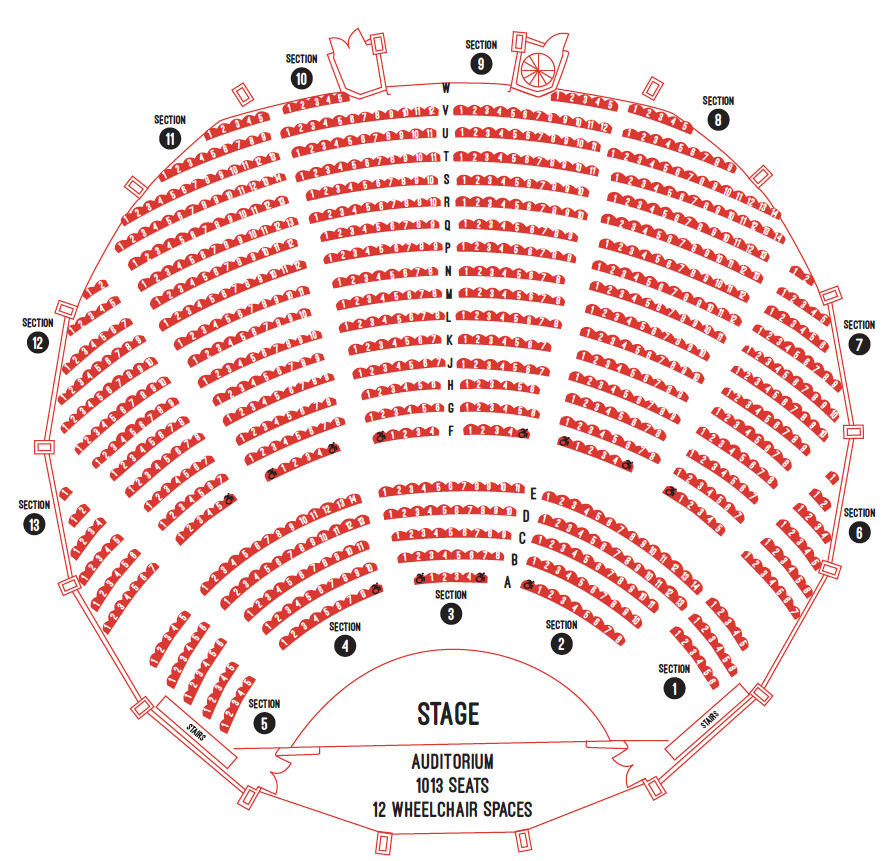 Worship Rooted Rise 2027 conference seating chart showing VIP, Premium, Preferred, and General seating sections.