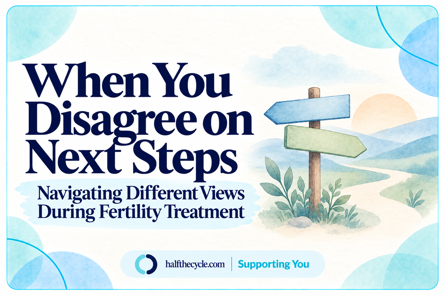 Disagreeing: when you want different next steps