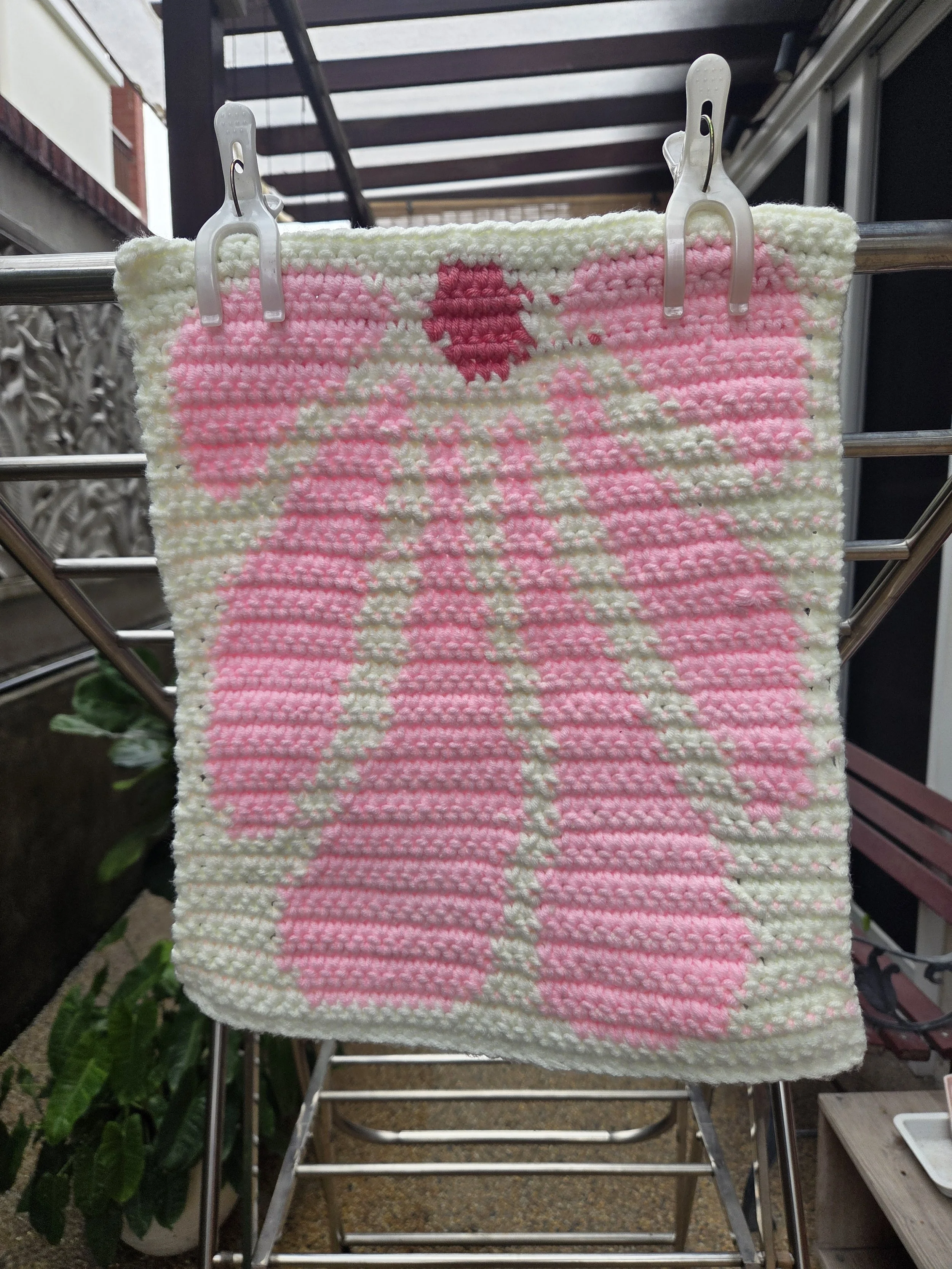Cotton Candy Flower Crochet Square