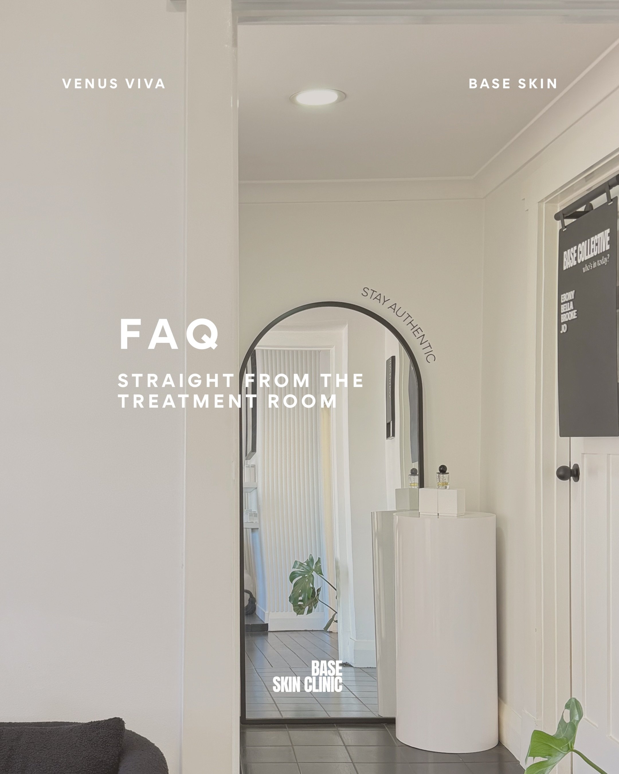 You asked. We answered.

Swipe for our most asked questions. Got a question we haven&rsquo;t covered? 

Drop it below in the comments.

#baseskinclinicperth #skincare #dermaltherapist #skintips101 #perthskincare 

skin needling Perth, dermal therapis
