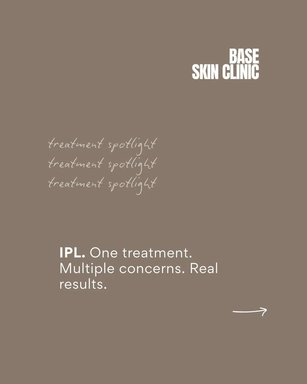 IPL, one of our most effective tools for pigmentation, redness and uneven skin tone. 

If sun damage, post-acne marks or visible redness has been bothering you, this is the treatment worth knowing about. Swipe to understand exactly what IPL does and 