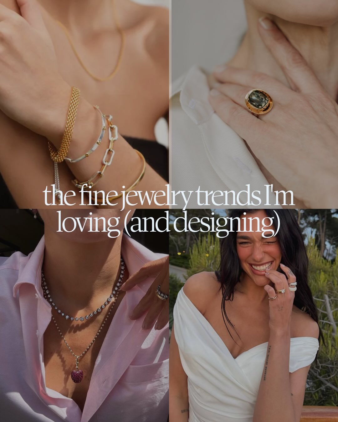 Fall is my favorite season for jewelry. The layers come out, the light gets softer, and the pieces with a little more presence finally get to shine. ✨

This year I&rsquo;m seeing bolder bands, colored stones taking center stage, and a lot of love for