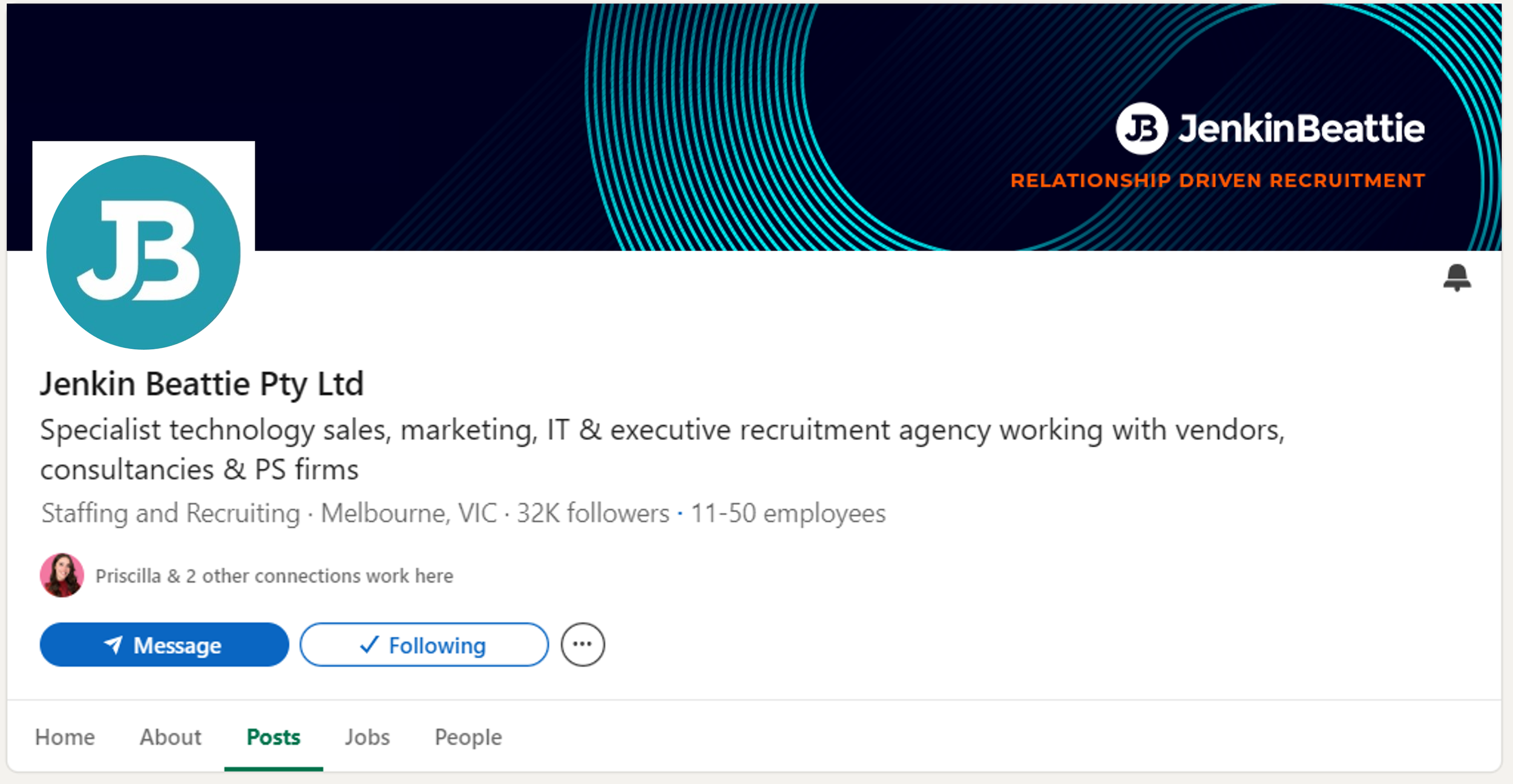 Company LinkedIn logo & banner
