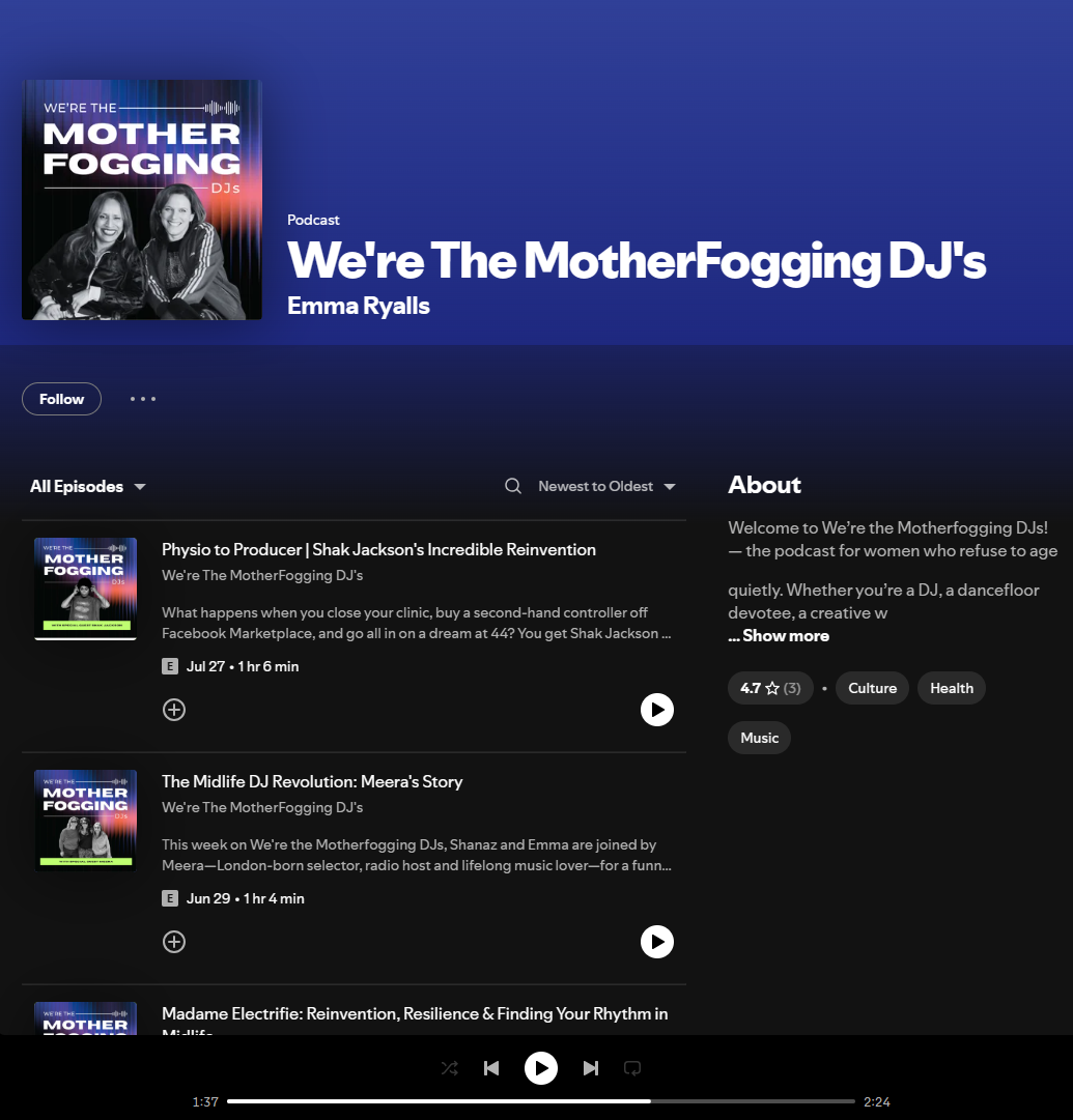 Spotify & Apple podcast tile
